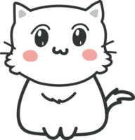 Cat cartoon character crop-out png