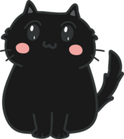 Cat cartoon character crop-out png