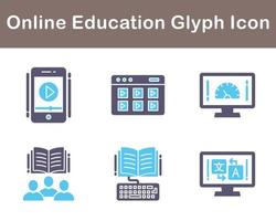 Online Education Vector Icon Set