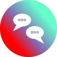 Conversation Bubbles Unique Vector Icon