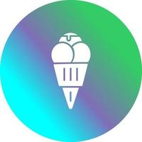 hielo crema único vector icono