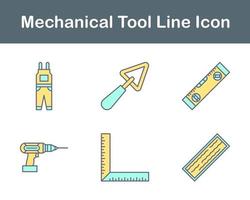 mecánico herramienta vector icono conjunto