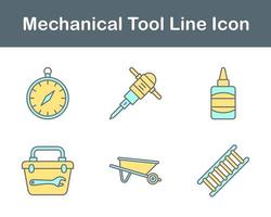 Mechanical Tool Vector Icon Set