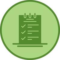 Booking CheckList Unique Vector Icon