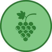 uvas único vector icono