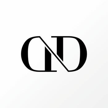 Simple and unique letter or word DD serif font on cut connect flip or backwards image graphic icon logo design abstract concept vector stock. Can be used as symbol related to home initial or monogram