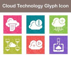 Cloud Technology Vector Icon Set