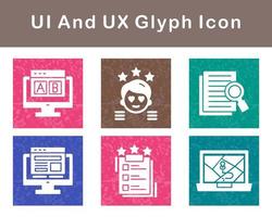 ui y ux vector icono conjunto