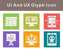 ui y ux vector icono conjunto