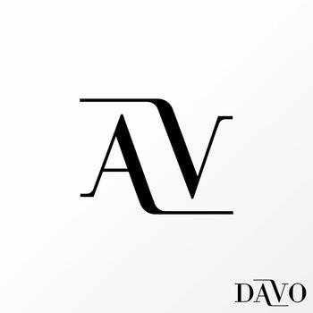 Simple and unique letter or word AV serif font line flip or backwards image graphic icon logo design abstract concept vector stock. Can be used as symbol related to home initial or monogram