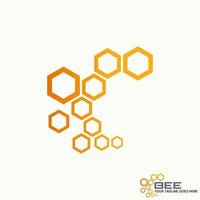 Logo design graphic concept creative abstract premium free vector stock simple unique zoom small to big many bee house. Related to animal or precision