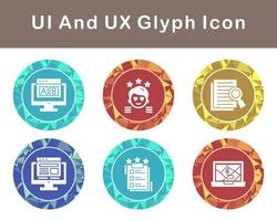 ui y ux vector icono conjunto