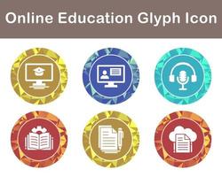 Online Education Vector Icon Set