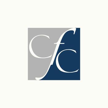 Simple and unique letter or word CFC serif font on square block image graphic icon logo design abstract concept vector stock. Can be used as symbol related to initial or monogram