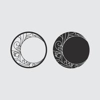 icono de diseño de logotipo vectorial tribal negro y signo tribal vector