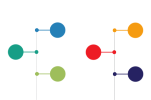 Infografica attività commerciale modello opzioni icona oggetto png