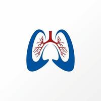 Unique and simple heart and lungs with medical trading image graphic icon logo design abstract concept vector stock. Can be used as a symbol related to health or organ