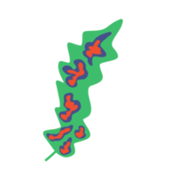 estetisk blad enkel för dekoration prydnad png