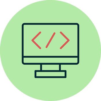 icono de vector de programación