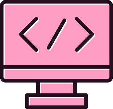 icono de vector de programación