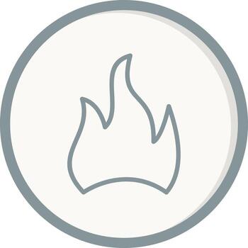 icono de vector de llama