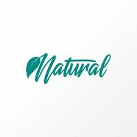 Writing NATURAL handwritten font with leaves, dog, and funny cat image graphic icon logo design abstract concept vector stock. Can be used as a symbol related to herb or pet