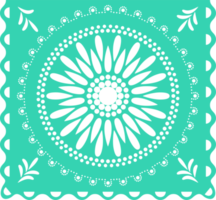 mexicano papel picado, festa decorações dentro cinco de maionese festival, verde cor festa bandeira png