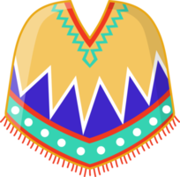 mexicano poncho dibujos animados plano icono png