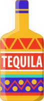 tequila botella mexicano Arte diseño vistoso plano icono png