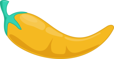 Yellow Chili Pepper flat icon PNG