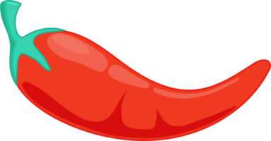 röd chili peppar platt ikon png