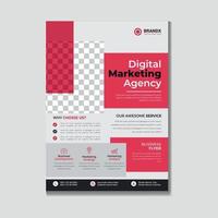 Business Flyer Corporate Flyer Template Geometric shape Flyer Circle Abstract Colorful concept vector