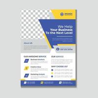 Business Flyer Corporate Flyer Template Geometric shape Flyer Circle Abstract Colorful concept vector