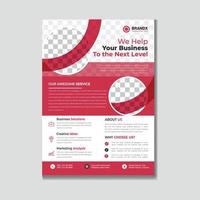 Business Flyer Corporate Flyer Template Geometric shape Flyer Circle Abstract Colorful concept vector