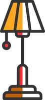 Floor Lamp Vector Icon Design