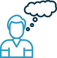 Thinking Vector Icon Design