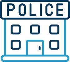 Police Station Vector Icon Design