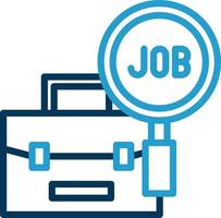 Job Search Vector Icon Design