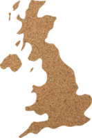 United kingdom cork wood texture cut out on transparent background. png