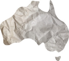 Australia mapa papel textura cortar fuera en transparente antecedentes. png