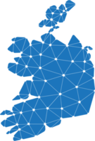 Polygonale Karte von Irland. png