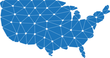 carte polygonale des états-unis. png