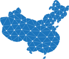 mapa da china poligonal. png