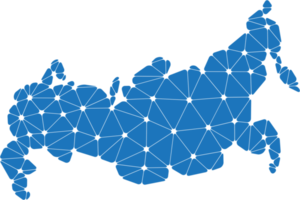 veelhoekige Rusland kaart. png