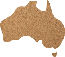 Australia cork wood texture cut out on transparent background. png