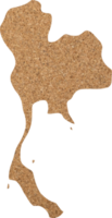 Thailand cork wood texture cut out on transparent background. png