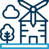 Windmill Vector Icon Design