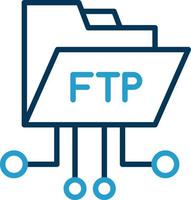 diseño de icono de vector ftp