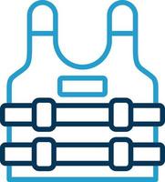 Bulletproof Vest Vector Icon Design