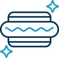 Hot Dog Vector Icon Design